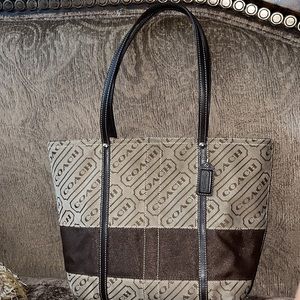 COACH PRE-OWNED LOGO TOTE BAG